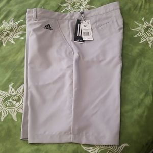 NWT Adidas Golf Shorts light gray size 34